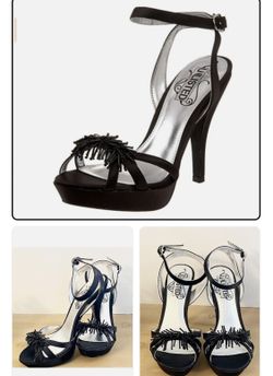 Unlisted By Kenneth Cole Black "Hot Water" Dressy High Heels Size 8.5