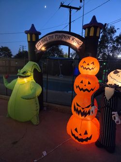Halloween inflatable nightmare before Christmas Halloween decor
