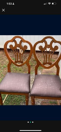 Two Wood Chairs 
