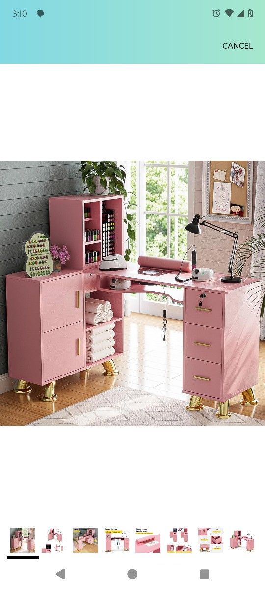 Brand New In Box Beautiful Modern Vanity Manicure Table!!!