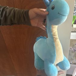 Stuffed Dinosaur With Bunny Ears
