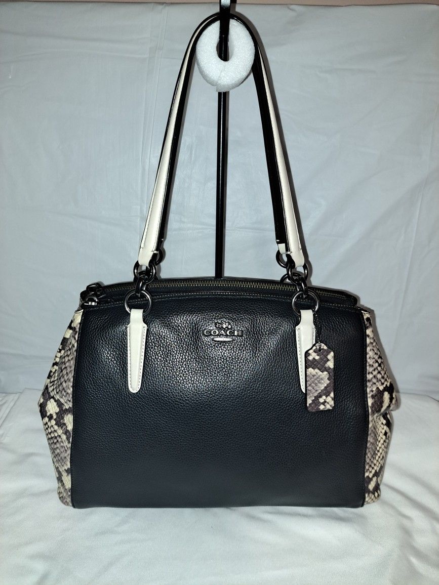 Coach Christie Carryall Leather Satchel