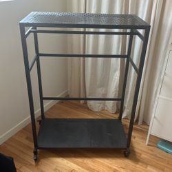 IKEA Ravaror black Rolling Rack