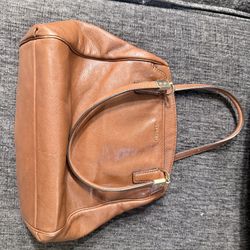 Coach Brown Leather Tote Bag – Classic Style