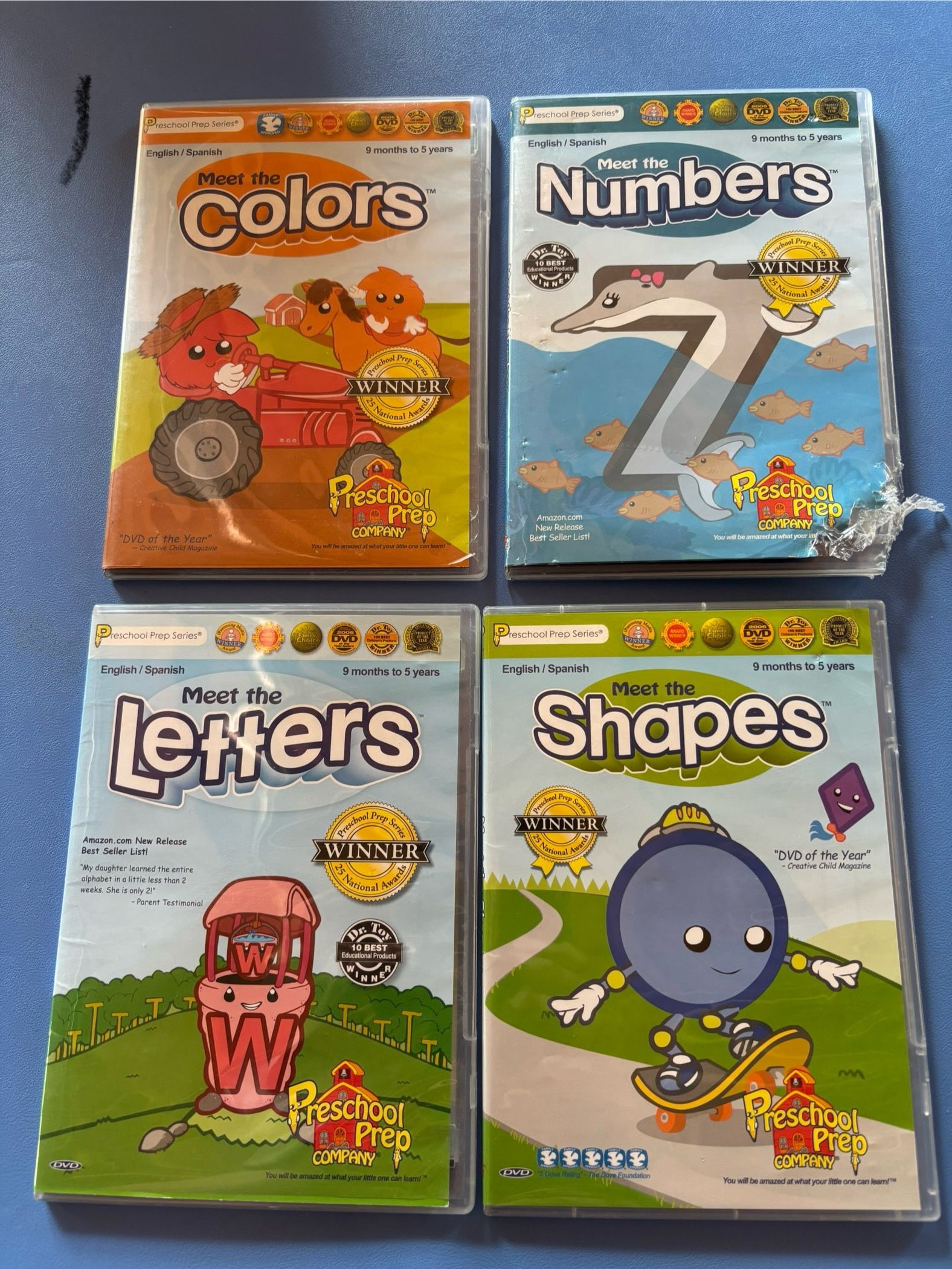 Preschool Learning DVDs (4)