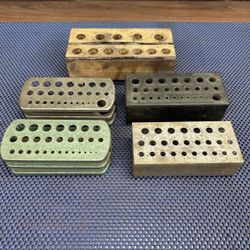 Drill bit Holders Organizer Trays Toolbox Garage Machinist Carpenter Tool