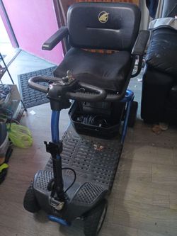 Golden electric scooter