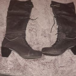 Knee High Lace Up Boots Sachelle 8