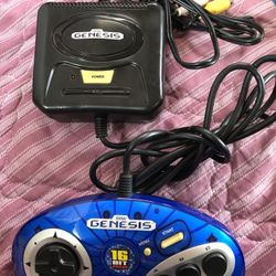 Radica sega genesis 16 bit power game console it takes battery or ac adapter