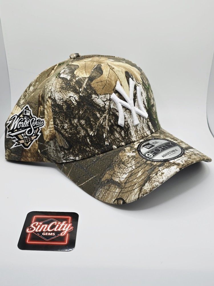 New Era New York Yankees Realtree 9FORTY Snapback Hat 1998 World Series A-Frame 