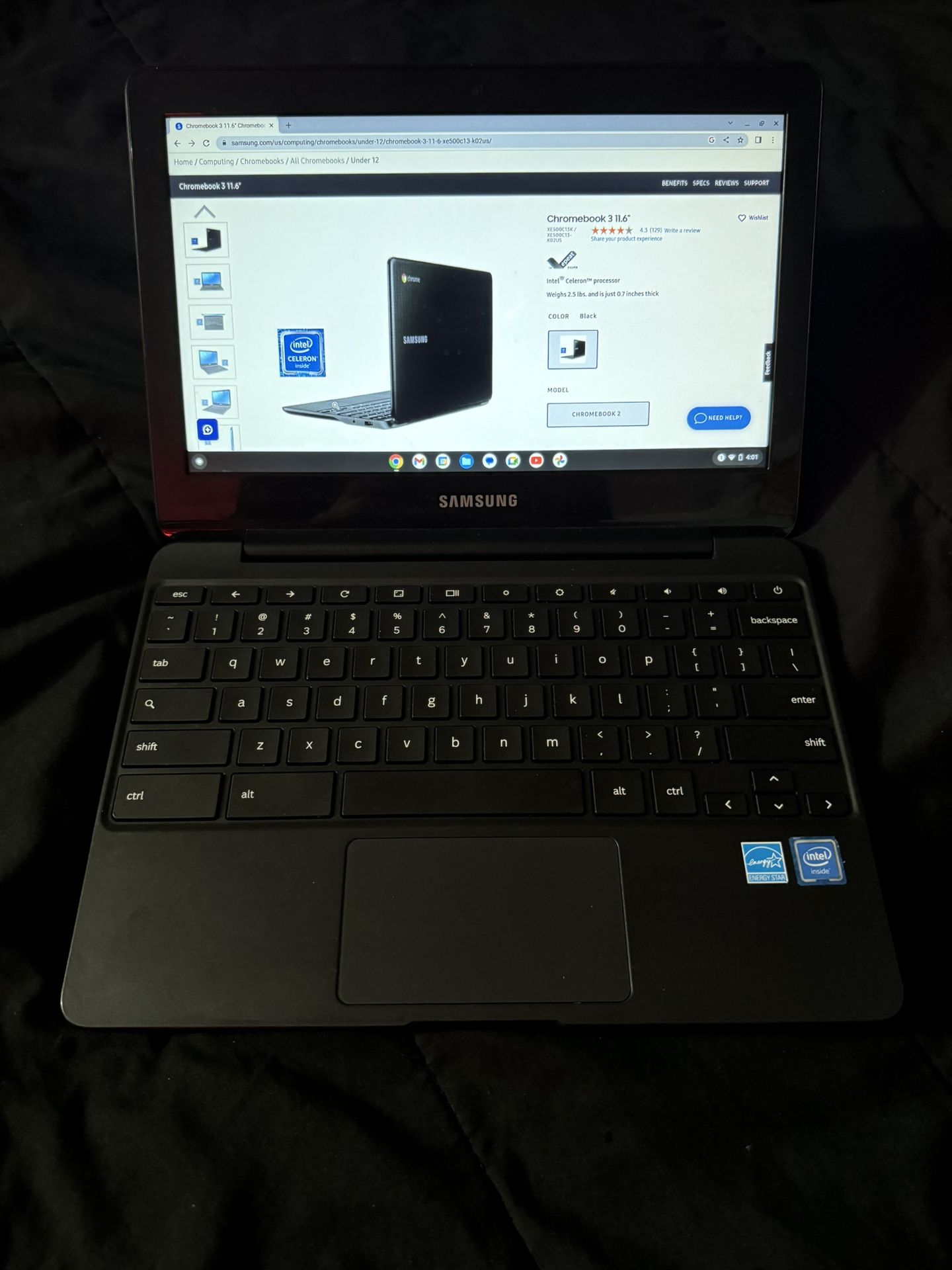 Samsung Chromebook 3 Black 11.6”