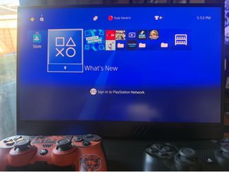 PS4 Pro with 18” 4k Screen