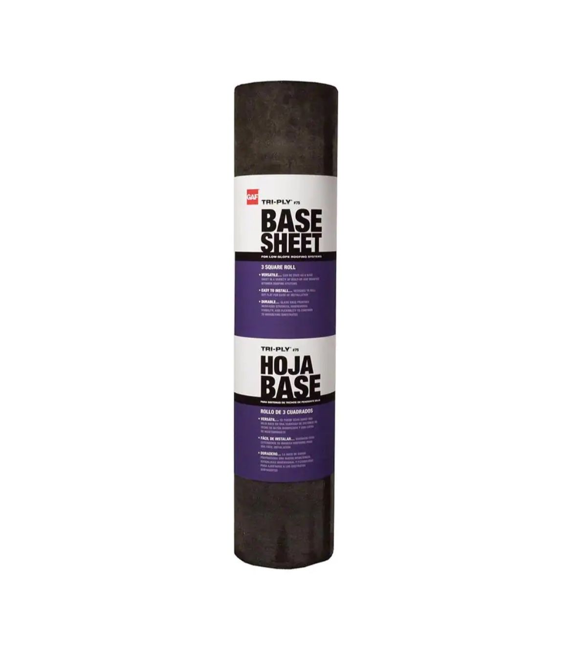 GAF Tri-Ply #75 Base Sheet 3 ft. x 100 ft. (300 sq. ft. Net) Membrane Roll for Low Slope Roofs