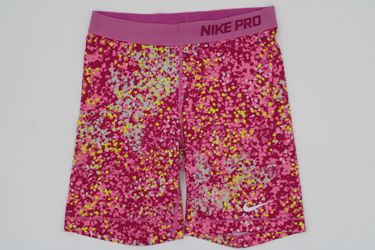 Women’s Nike Pro Pink Printed Biker Shorts Size M