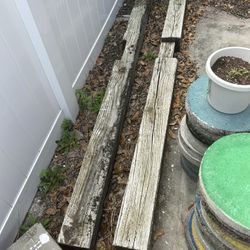 FREE: 2 Used 6” X 8’ Landscape Ties 