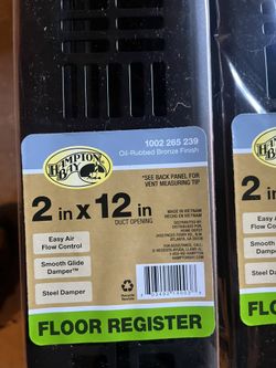 2x12 Floor Vents Metal ( Heavy Duty) Not Plastic 