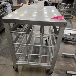 Channel Manufacturing CSR-3M, Half Size Mobile Aluminum Can Rack w/ Aluminum Top, 54 Can Capacity