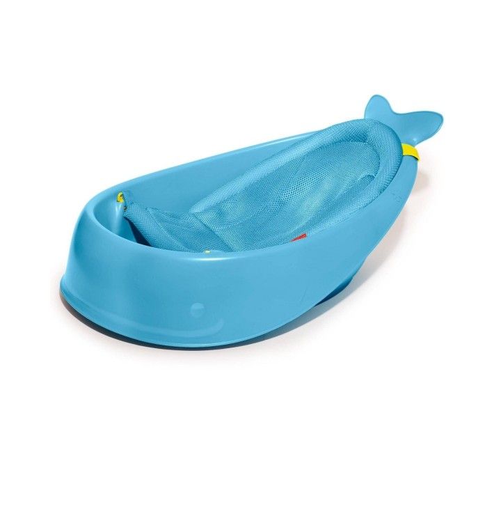Moby Baby Bath Tub, 3 Stage Smart Sling Tub- Blue