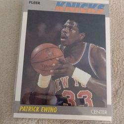 Basketball Patrick Ewing 87 Fleer cash porch pickup Redmond