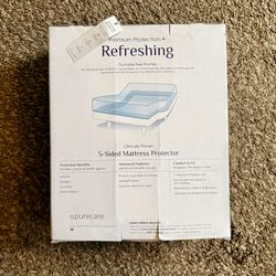 PureCare Tencel 5-sided Queen Mattress Protector - 50% OFF