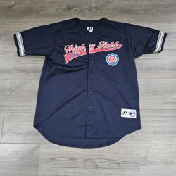Vintage 2001 Chicago Cubs Wrigley Field Mesh Baseball Jersey Mens Large