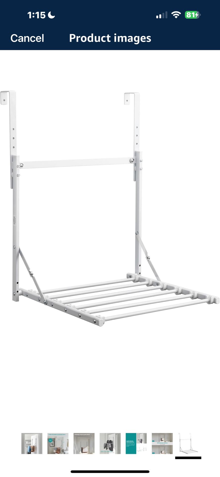 Foldable Hanging Clothes Drying Rack