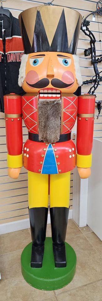 King Red Vintage 1970's??? Solid Life Sized Nutcracker
