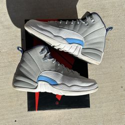 Jordan 12 Grey University Blue