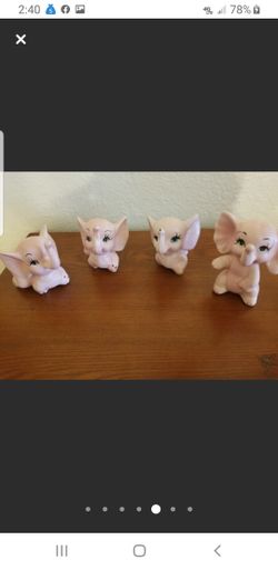 Vintage Pink Elephants