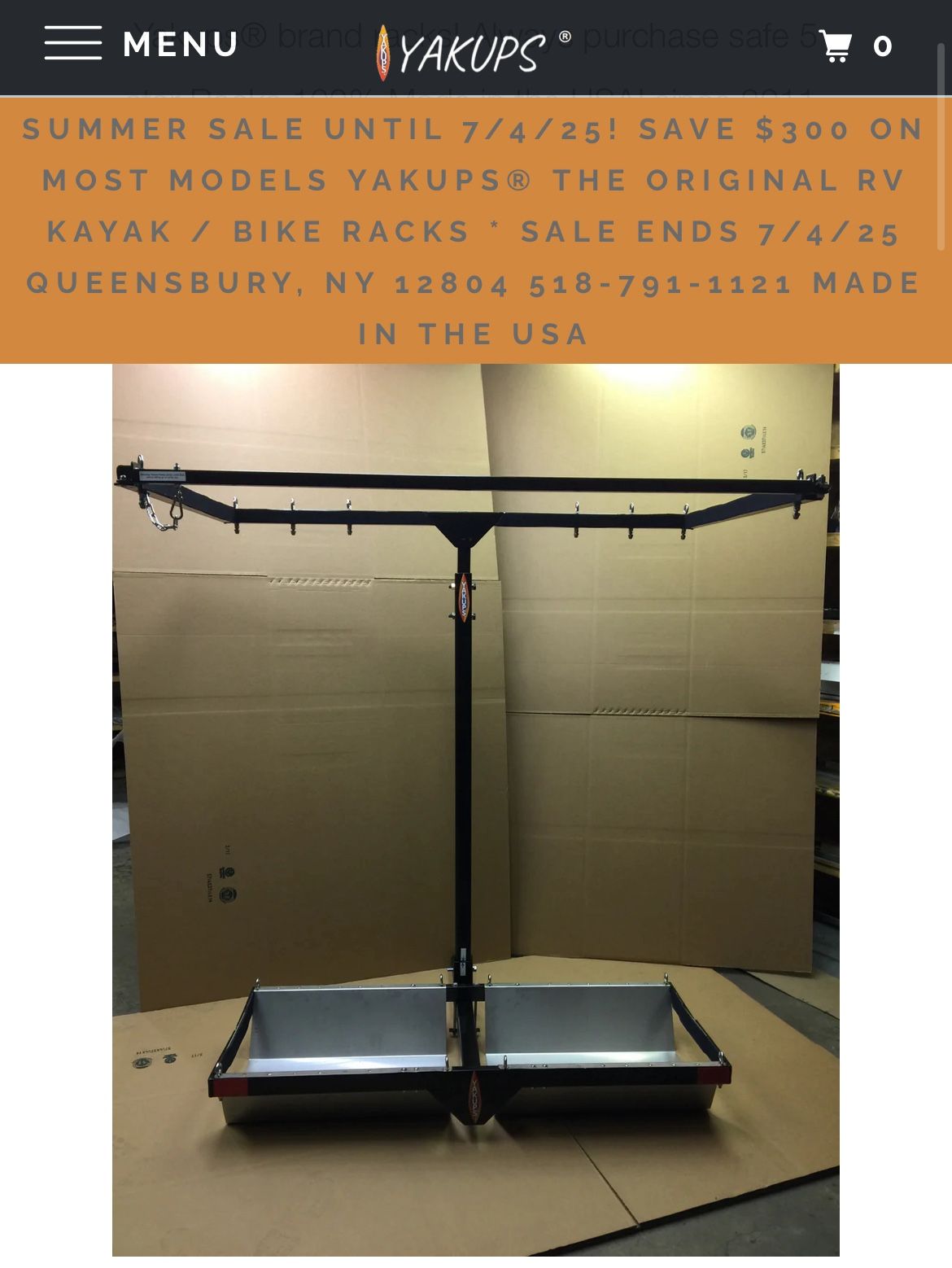 Vertical Kayak Rack For RV