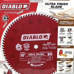 DIABLO 10 in. x 80-Tooth Ultra Finish Circular Saw Blade