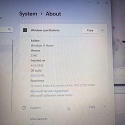 HP Intel Core Laptop