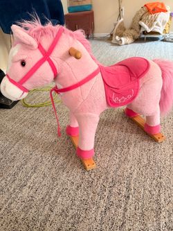 Pink Plush Riding horse