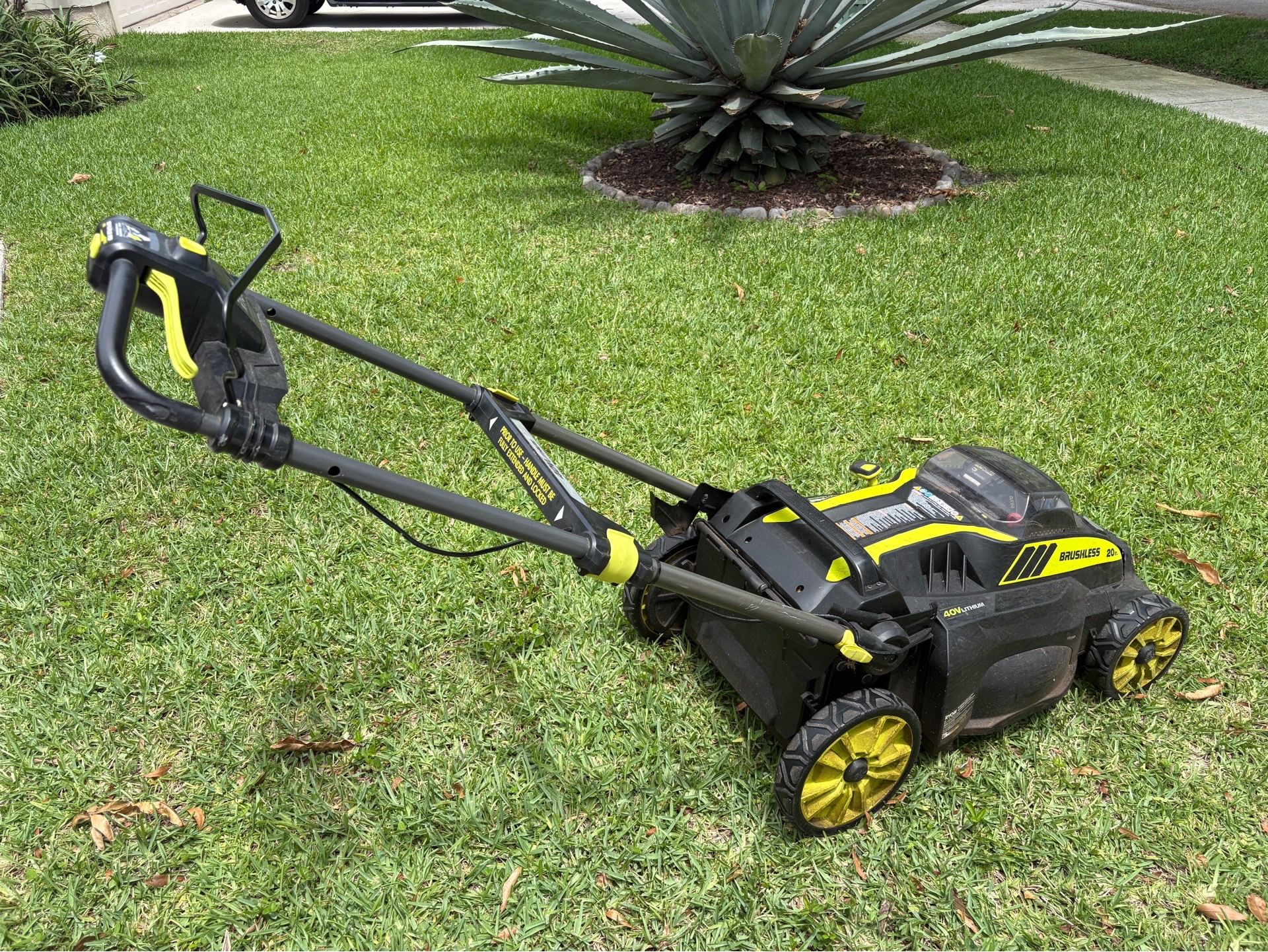 Ryobi 40V Brushless 20” Self-propelled with New Battery and Charger