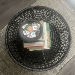 Black Wicker Table (best Offer)