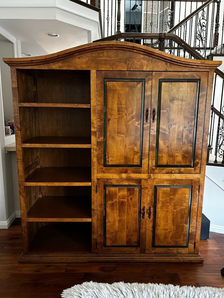 Solid, Beautiful Armoire | Entertainment Center, Cabinet, Dresser