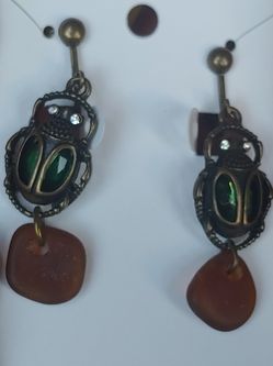 Scarab earrings