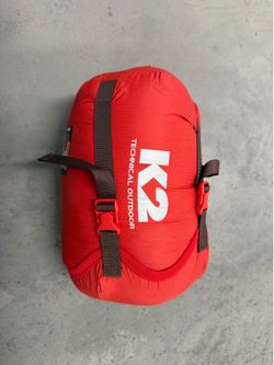 K2 Technical Outdoor X-Gravity2 Duck Down Sleeping Bag Red