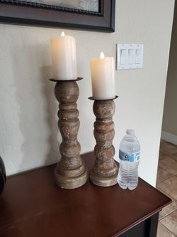 Candle Holders  (2)  Candle Not Included 