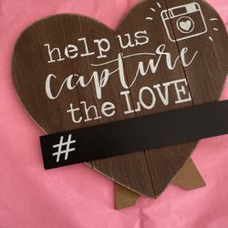 Heart Wedding Sign