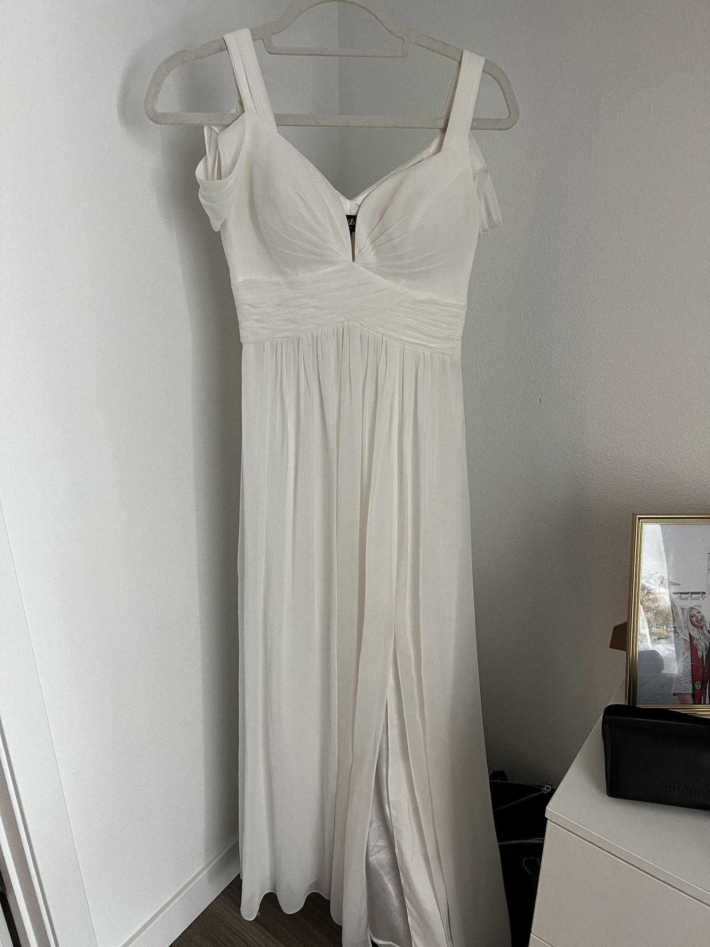 White Long Formal Dress XXS - coffeafoods.com White Long Formal Dress XXS - coffeafoods.com