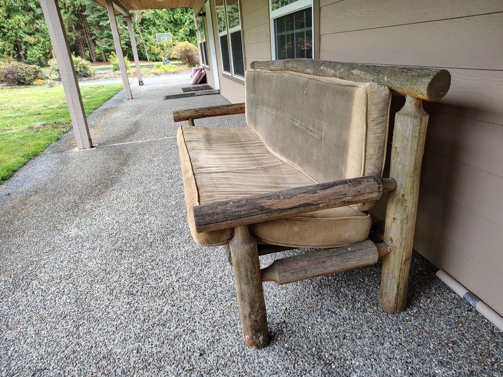 Solid Wood Bench. 7.5 Ft Long By 3 Ft By 2.5 Ft