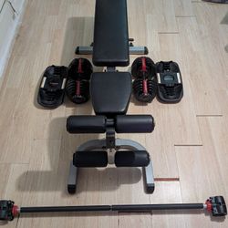 Dumbbell Flat bench Setup