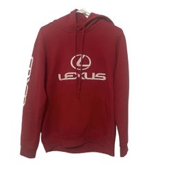 Snake Lexus Men Hoodie Red Medium Pullover Long Sleeve Sweatshirt Racing Cars