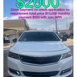 20018 Chevy Impala No Credit Application No Requirement