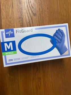 Brand: Medline FitGuard Size: M size (Medium) Quantity: 250 pairs per box Features: Powder-free, high protection, comfortable fit, durable and not pro