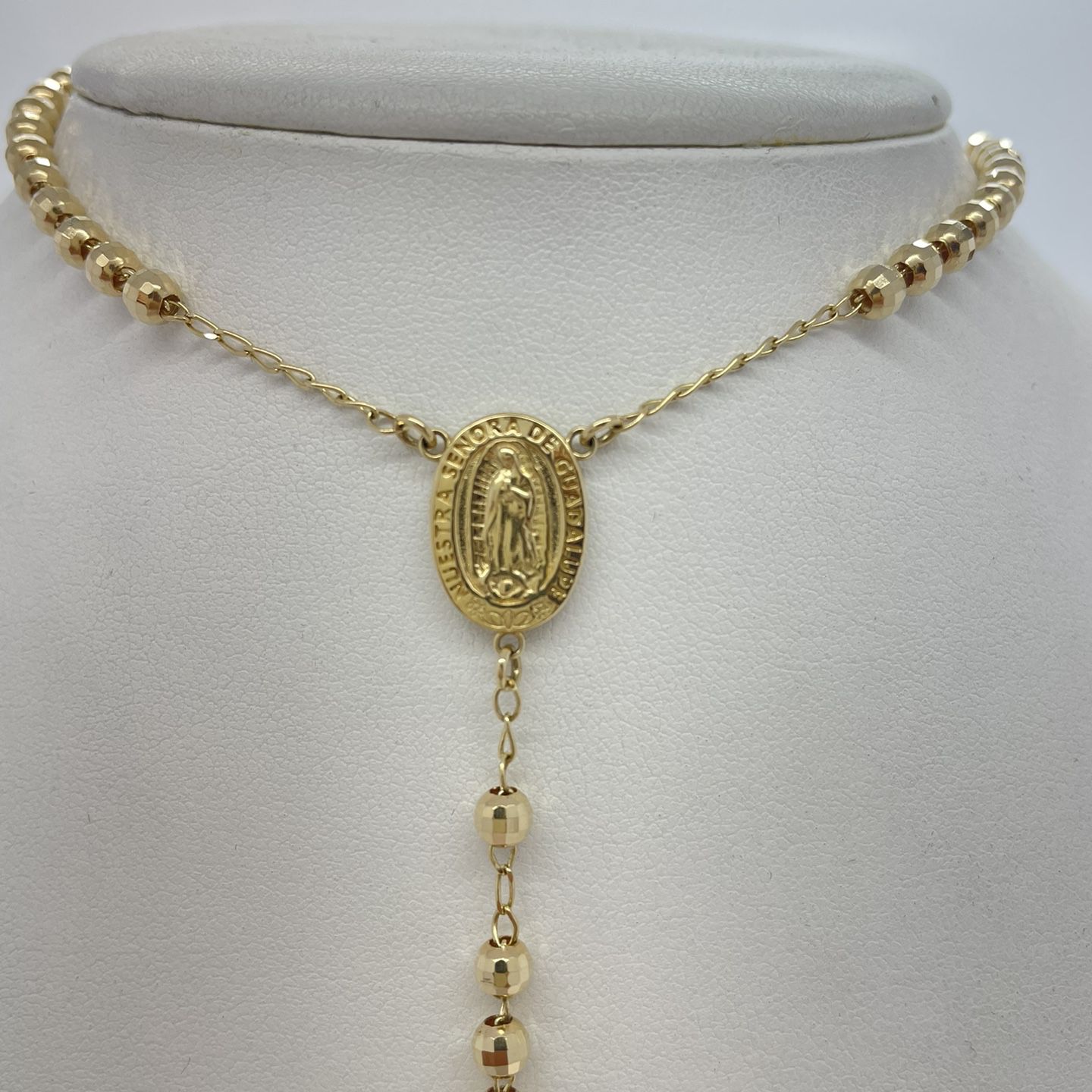 Gold Chain Rosary 14K Solid New 