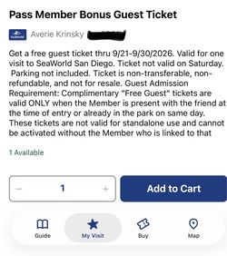 Seaworld Tickets
