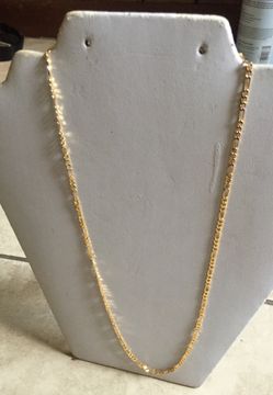 18karats gold filled figaro chain