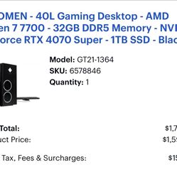 OMEN - 40L Gaming Desktop 